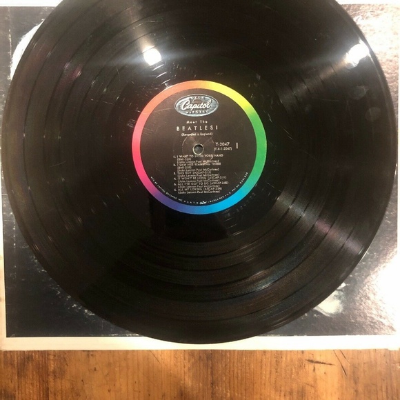 Meet The Beatles! LP Vinyl Record Original 1st Pre - Picture 5 of 6